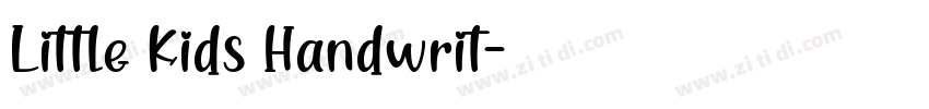 Little Kids Handwrit字体转换